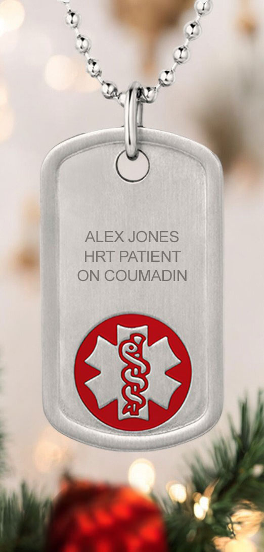 Medical alert id necklace clearance