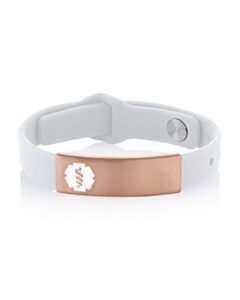 Rose Gold Silicone Sleek Pro Bracelet