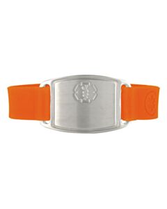 Stainless Steel Small Flex Bracelet on Silicone