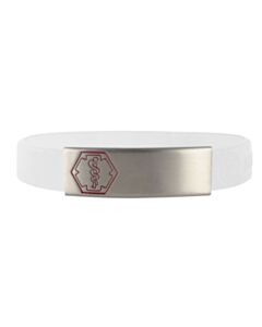 Stainless Steel Sleek Red Outline Bracelet