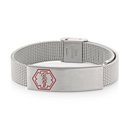 Stable Stainless Steel Medical Alert Bracelets - Choose One Style