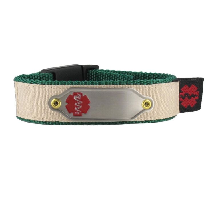 Stainless Steel Classic Small Red Nylon Sportband 