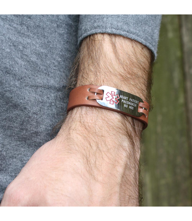Buy Urban Leather Bracelet | American Medical ID