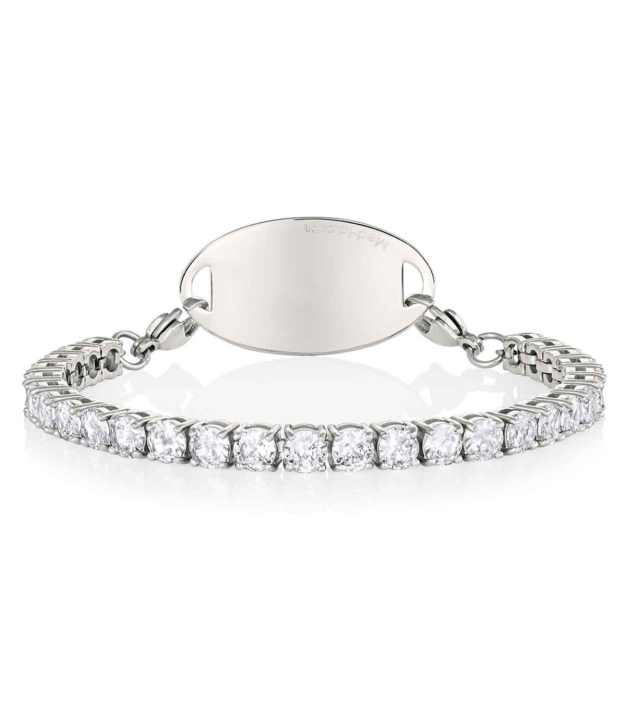 Stainless Mingle on Tennis Bracelet | American Medical ID
