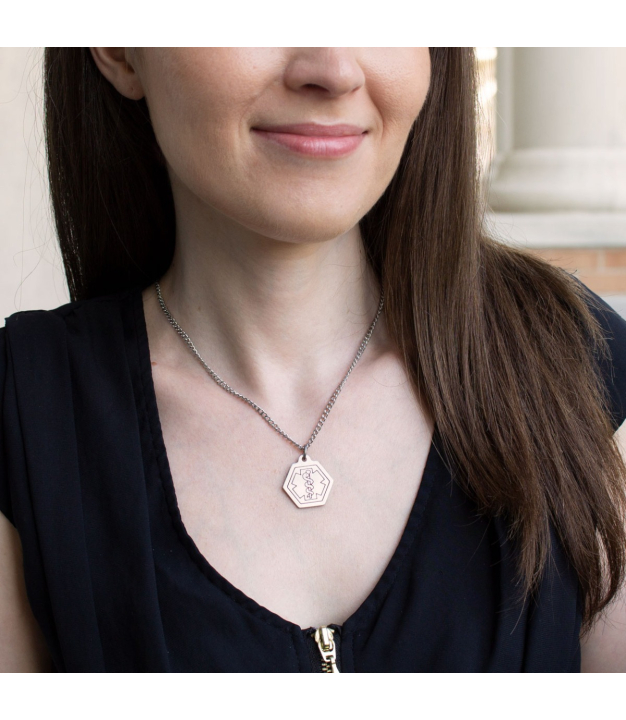 Buy Stainless Steel Small Classic Necklace | American Medical ID