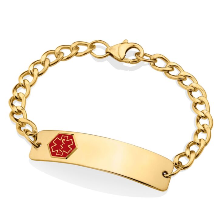 10K Gold-Filled Classic Red Bracelet