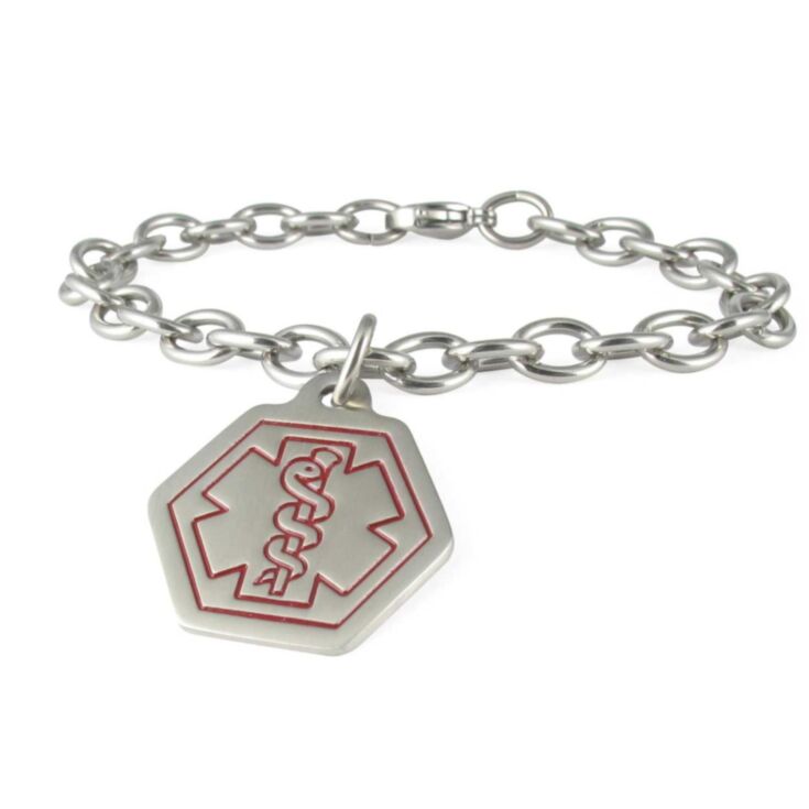 Stainless Steel Small Classic Charm Bracelet