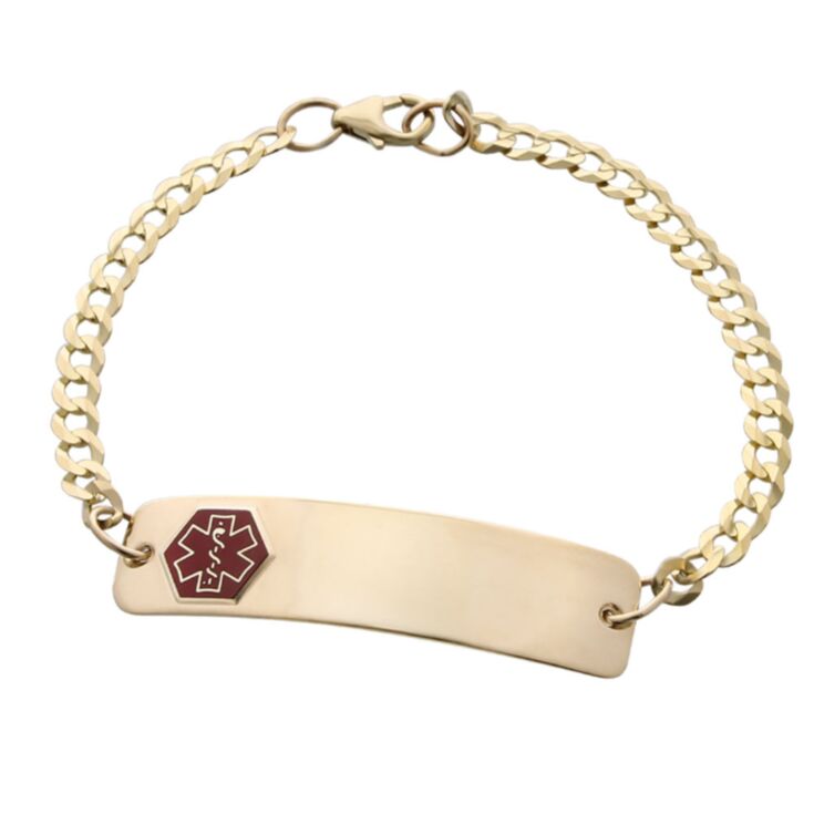 Gold Medical Id Bracelets Necklaces American Medical Id