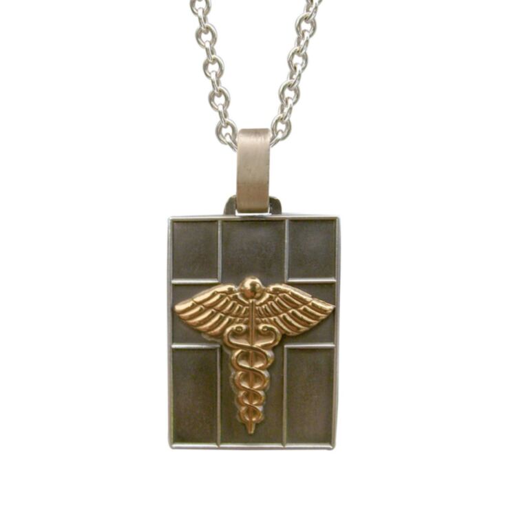 Odyssey Quad Necklace with Silver Cable Chain