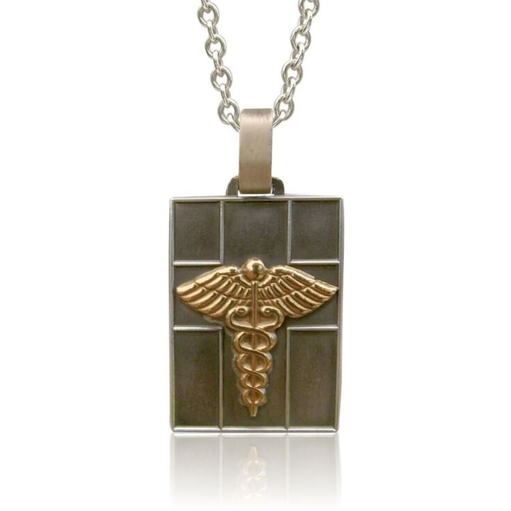Odyssey Quad Necklace with Silver Cable Chain