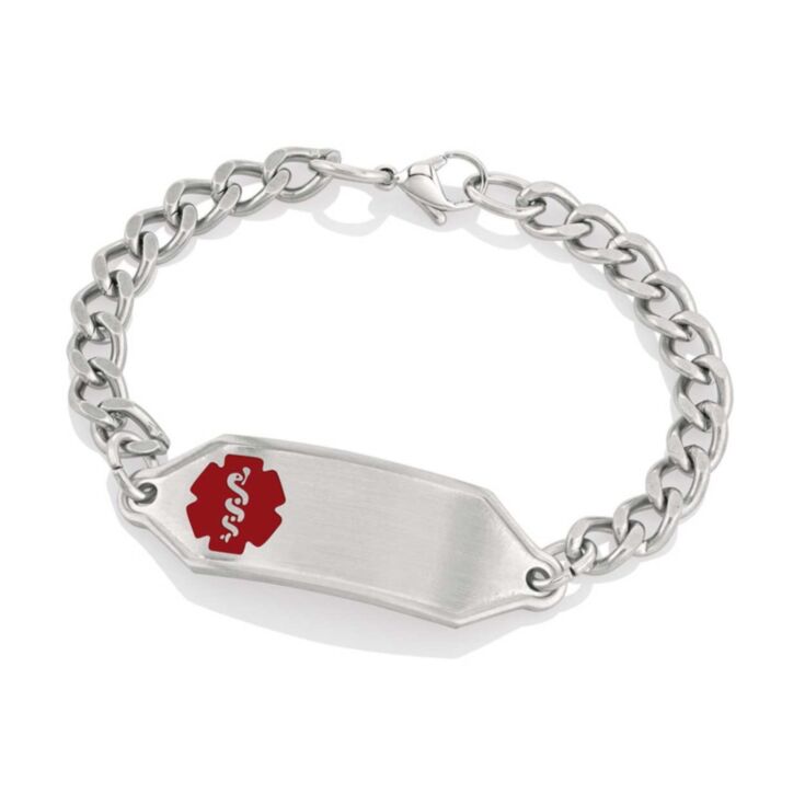 Small Stainless Steel Classic Red Bracelet