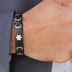 Medical bracelets for men outlet