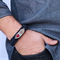 Stainless Steel Paracord Bracelet