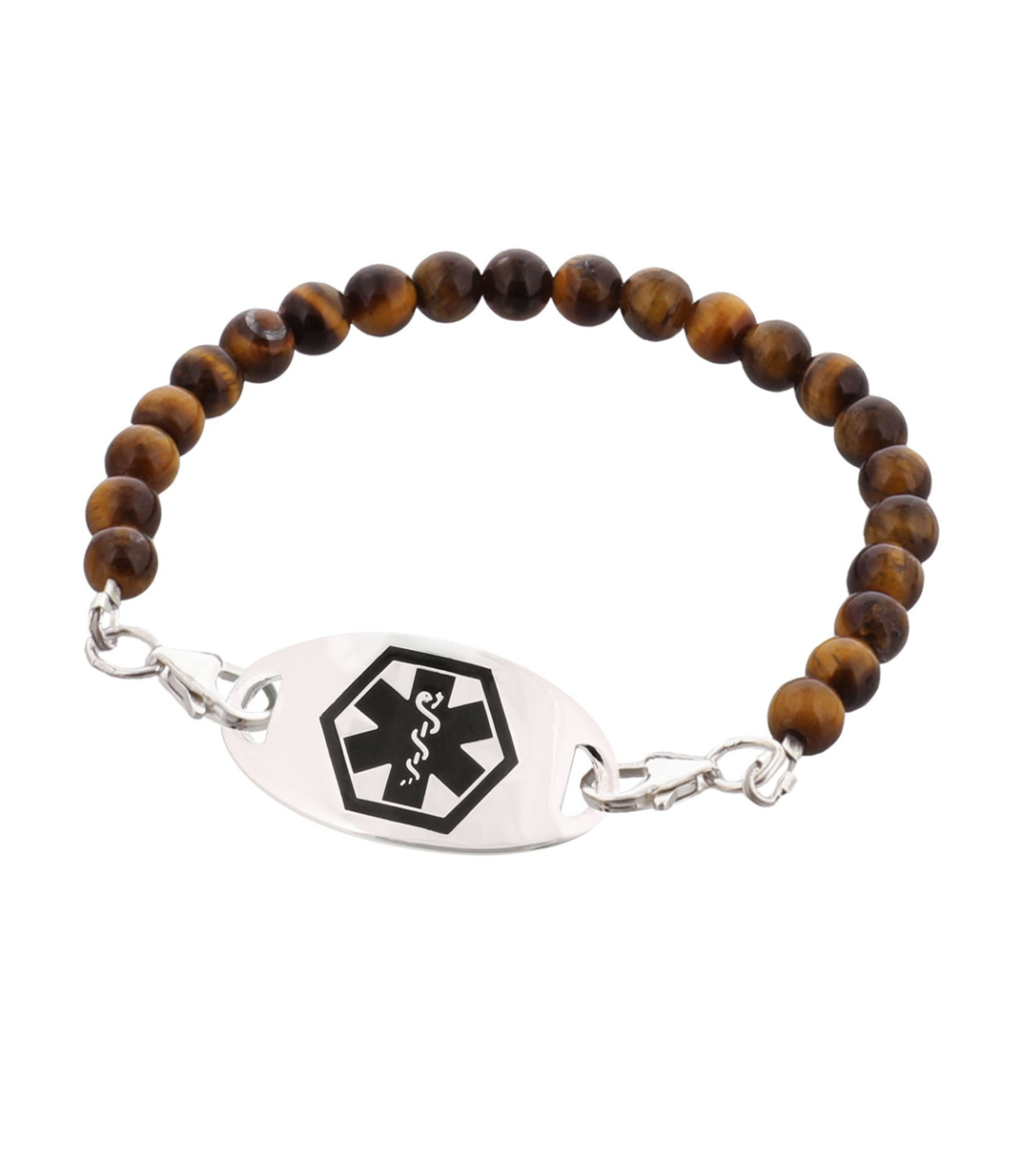 Silver Mingle Bead Bracelet | American Medical ID
