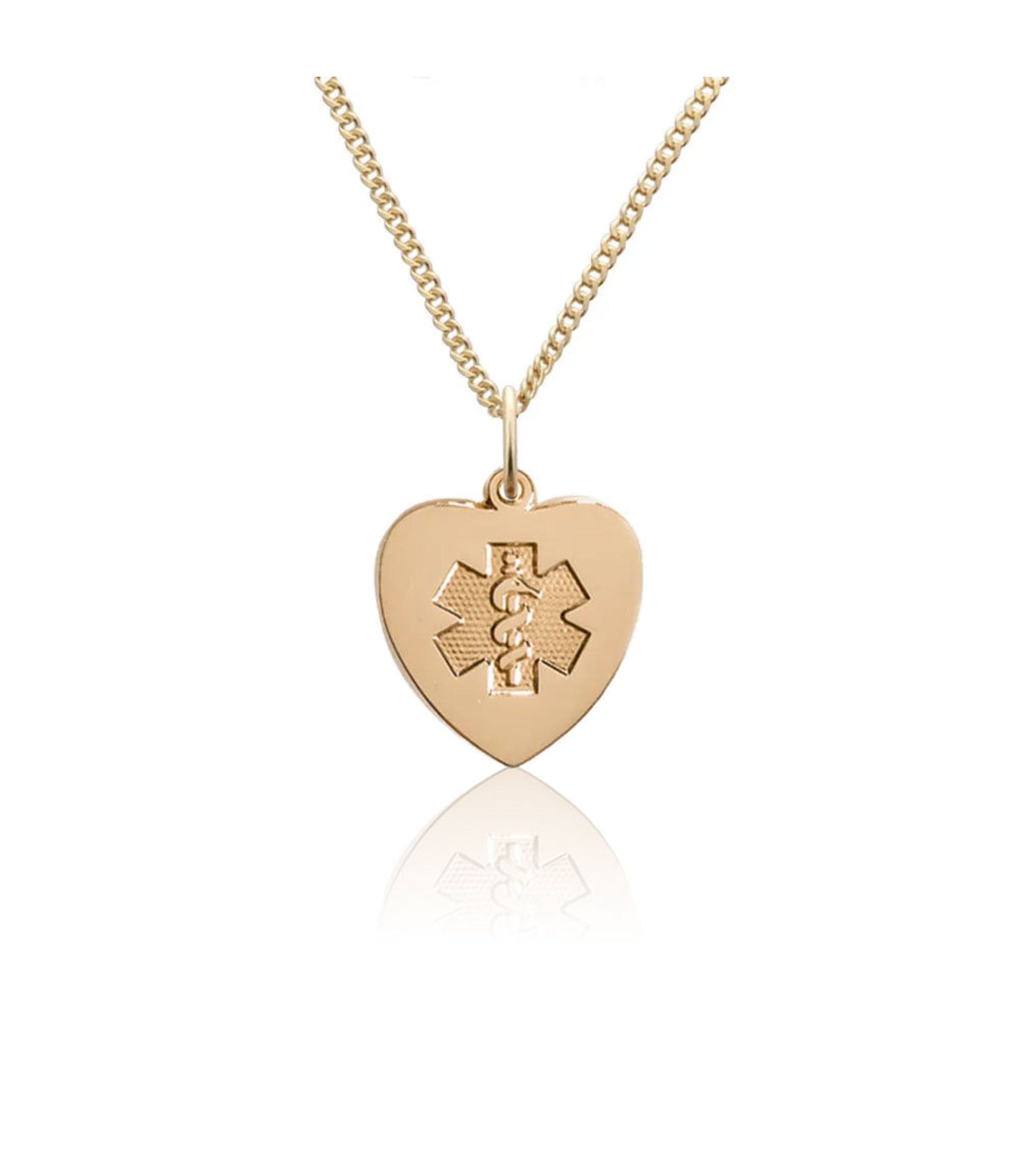 Order 10K Gold-Filled Heart Charm Necklace | American Medical ID