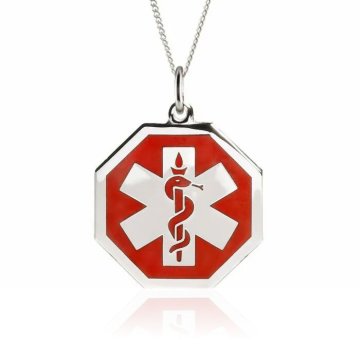 Sterling Silver Premier Red Necklace