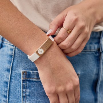 Rose Gold Silicone Sleek Pro Bracelet