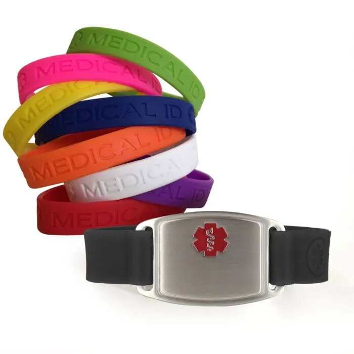 Companion ID Stainless Steel Small Flex on Silicone | American