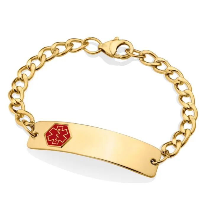 Buy 10K Gold Filled Classic Red Bracelet American Medical ID