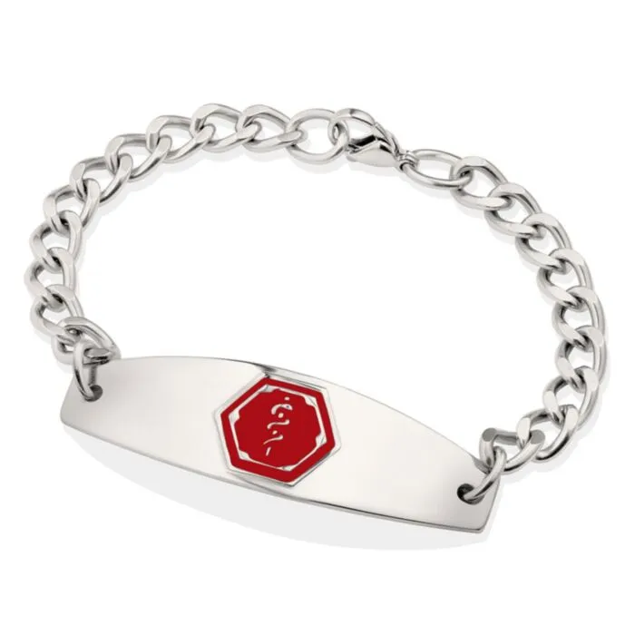 Purchase Stainless Steel Premier Red Bracelet American Medical ID