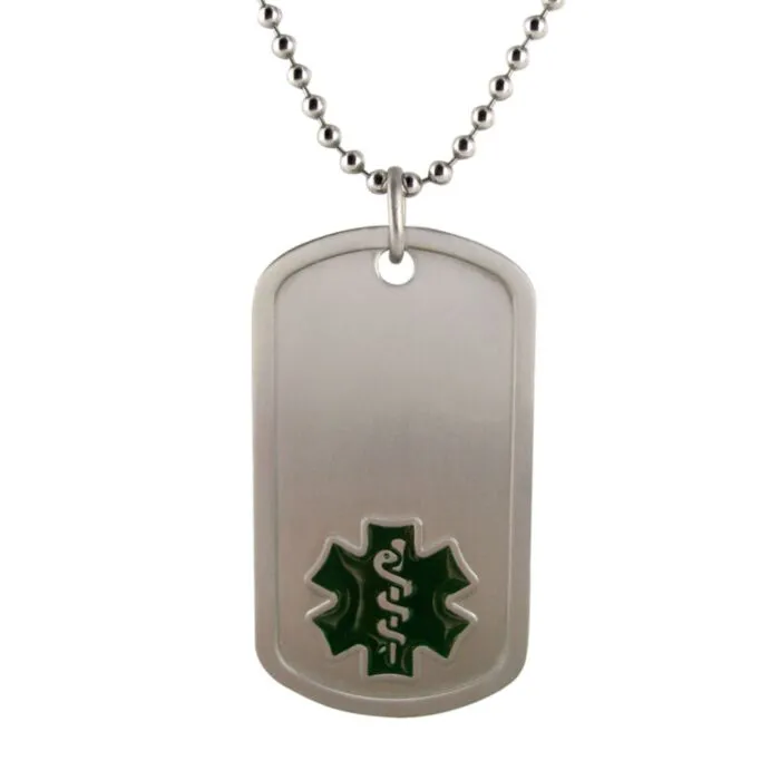 Order Titanium Dog Tag Black American Medical ID