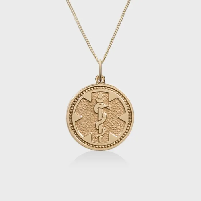 Buy 14K Gold Medallion Charm Necklace