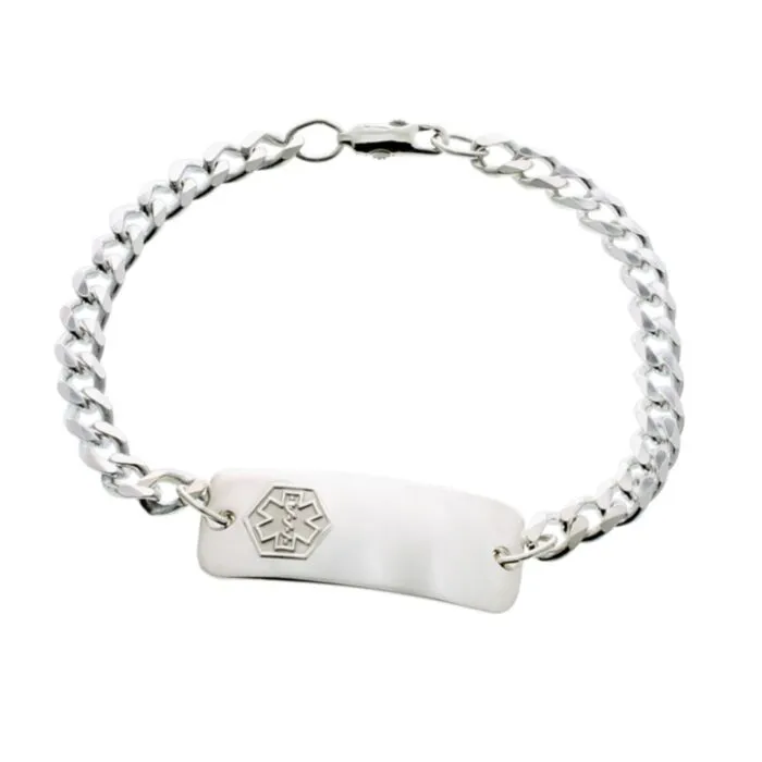Children's sterling silver id bracelets online