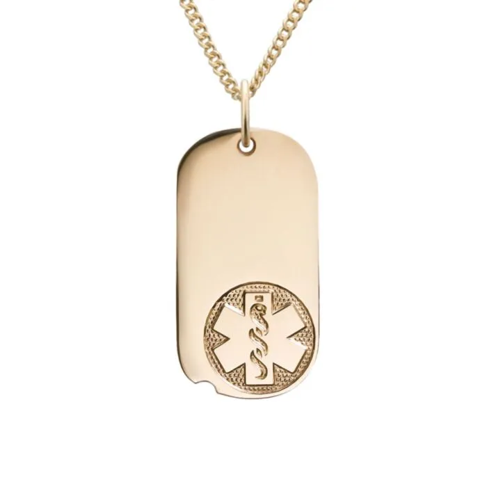 Medical id clearance necklace mens