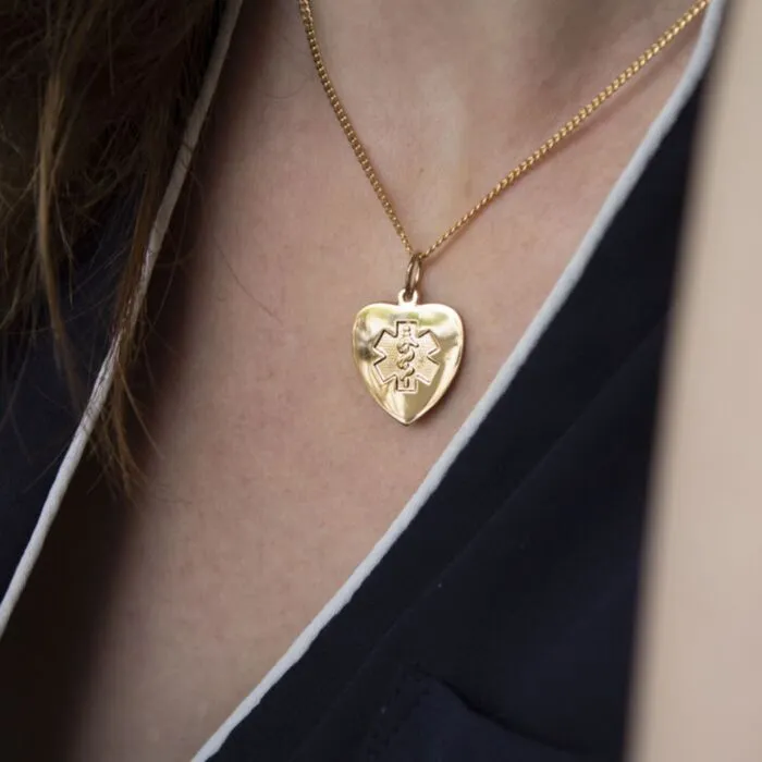 Solid gold charm necklace shop
