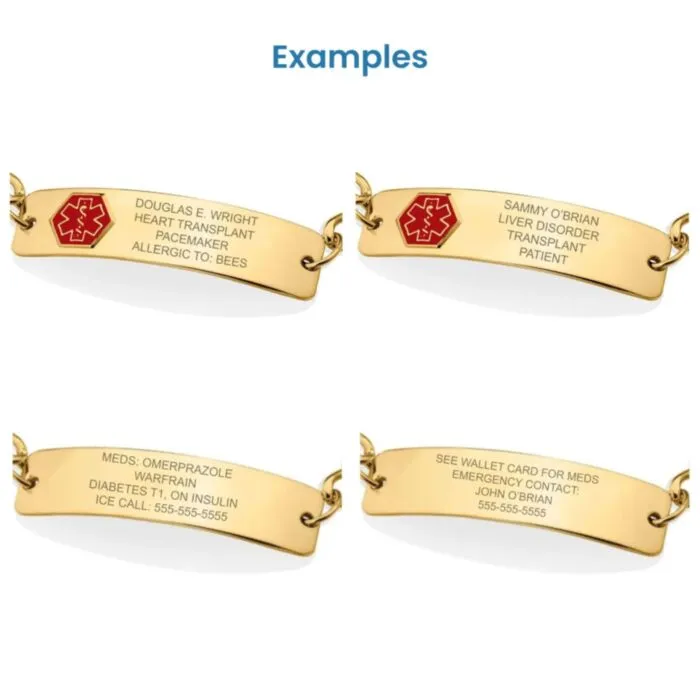 Buy 10K Gold Filled Classic Red Bracelet American Medical ID