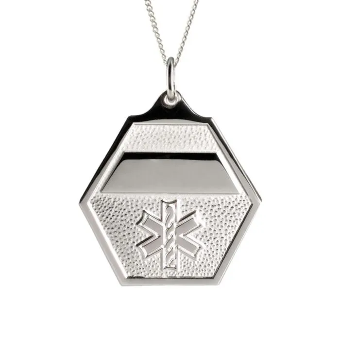 Medical id necklace mens shop