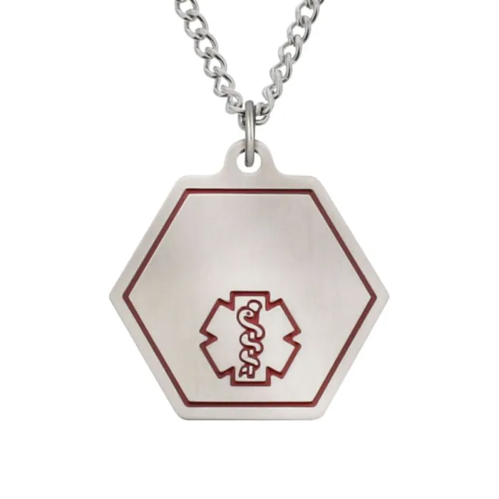 Medical id necklace shop