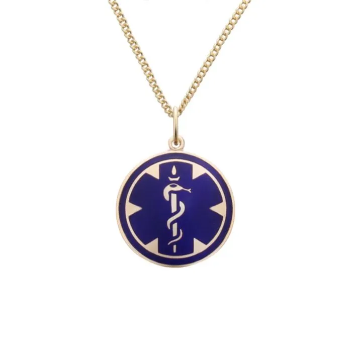 10k gold store medallion pendant