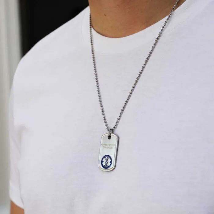 Stainless top dog tags