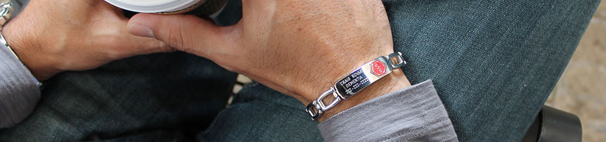 Dementia Medical ID Bracelet and Necklace