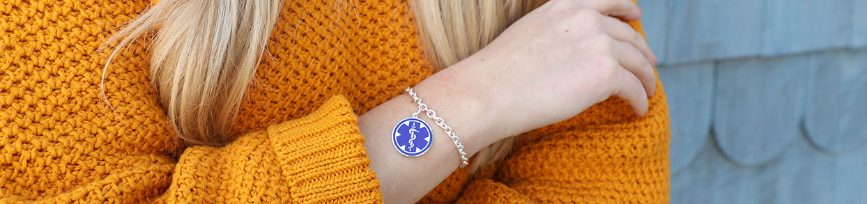 Epilepsy Medical ID Bracelet and Necklace