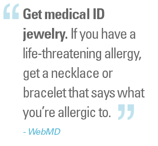 Medical IDs and Allergies