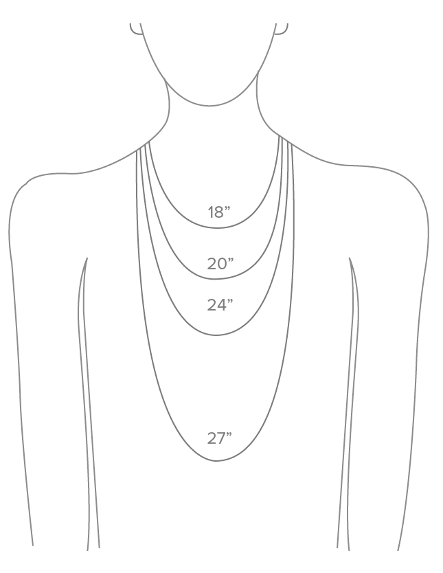 Necklace Size Chart Mens