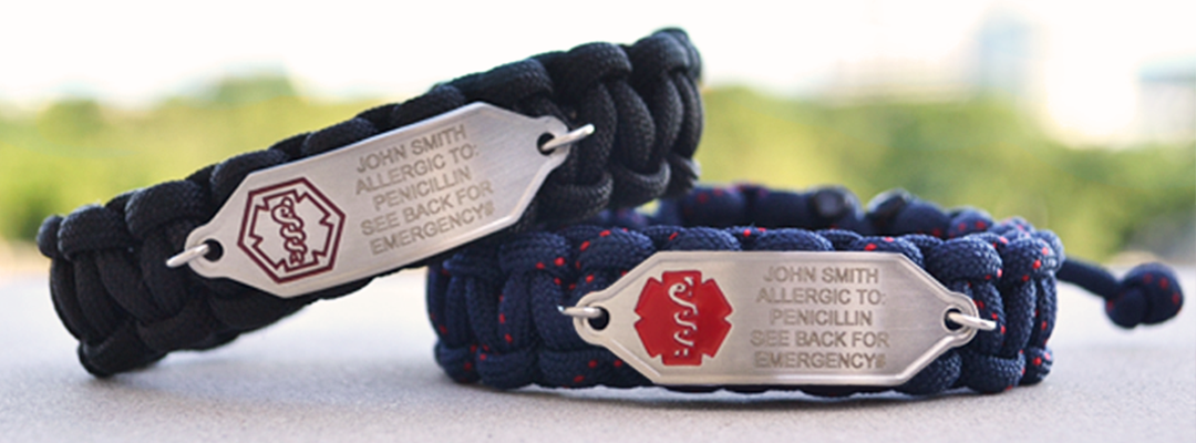 Medical Alert Bracelet for Men and Women. Emergency Medical Card