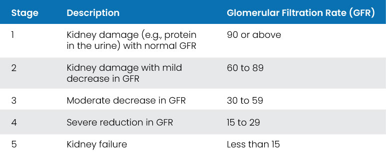 stages of kidney disease